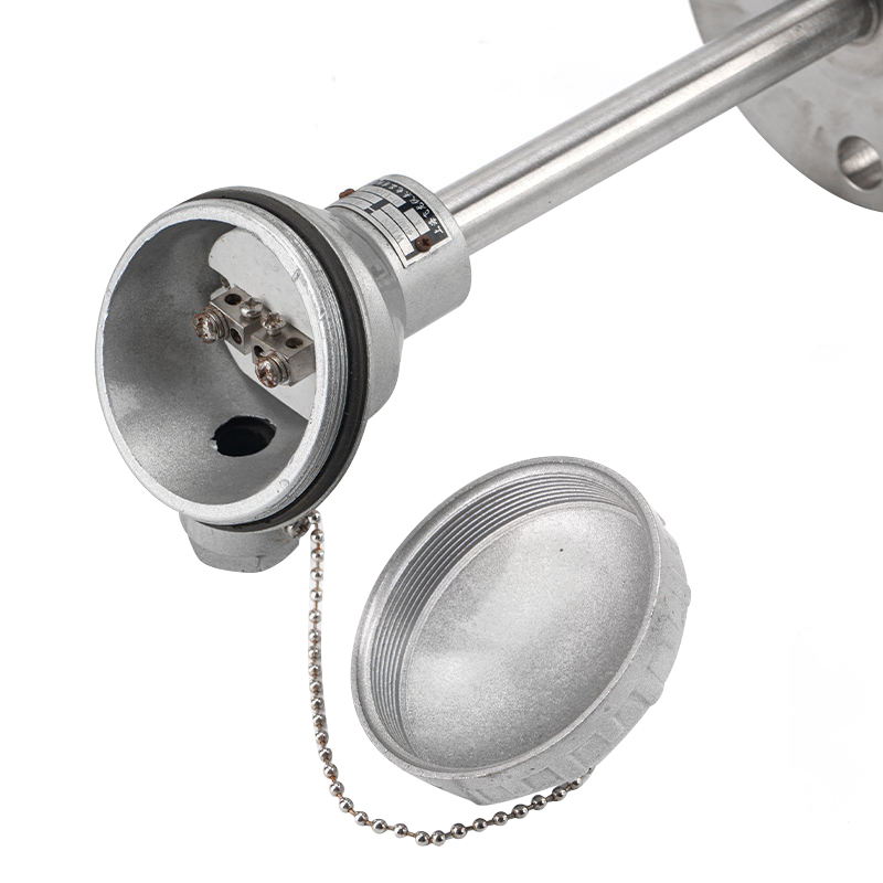 Thermoelement mit beweglichem Flansch