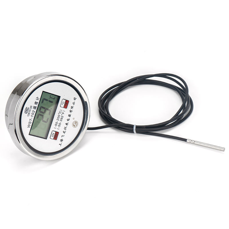 Maßgeschneidertes digitales Bimetall-Thermometer für die industrielle Temperaturmessung. Wasserdichtes Bimetall-Thermometer