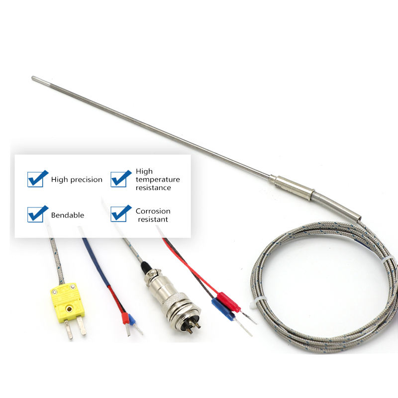 Industrielle Temperaturmessung Hochpräziser PT100-Temperatursensor aus Edelstahl RTD-Temperaturmonitor