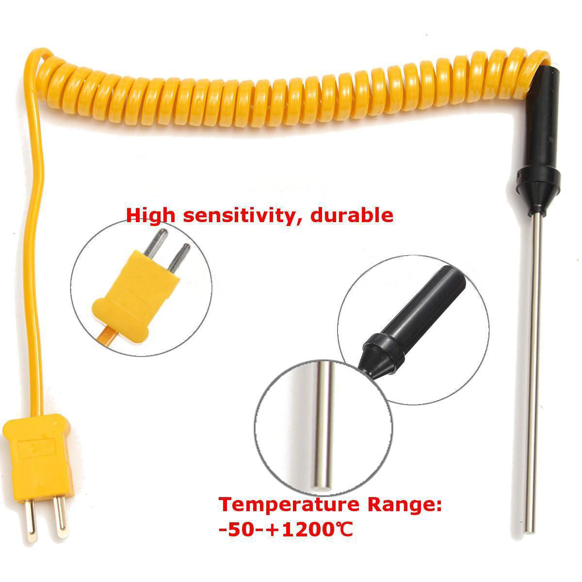 Zertifizierter tragbarer Thermoelement-Temperatursensor vom Typ PT100K, flexible Thermoelement-Messsonde