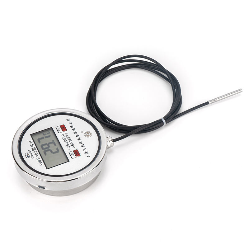 Maßgeschneidertes digitales Bimetall-Thermometer für die industrielle Temperaturmessung. Wasserdichtes Bimetall-Thermometer