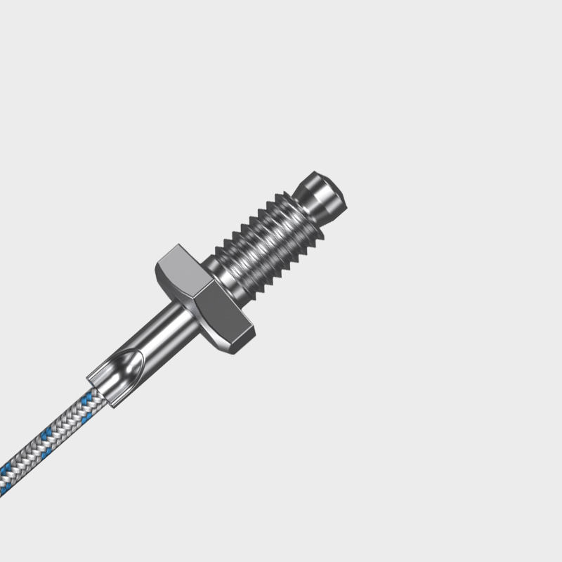 Kompakter Temperatursensor in Industriequalität mit Edelstahl-Schraubmontage. PT100K-Sonde (M6/M8) Thermoelement