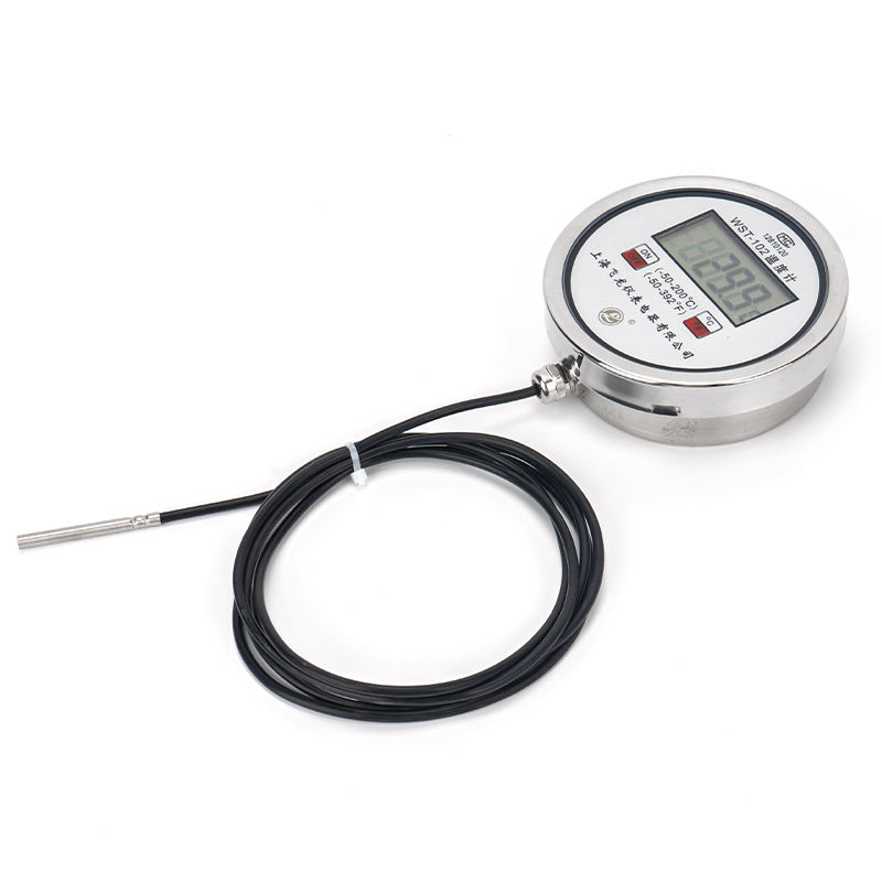 Maßgeschneidertes digitales Bimetall-Thermometer für die industrielle Temperaturmessung. Wasserdichtes Bimetall-Thermometer