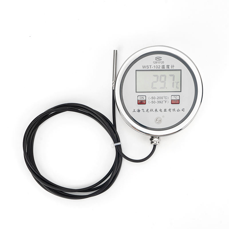 Maßgeschneidertes digitales Bimetall-Thermometer für die industrielle Temperaturmessung. Wasserdichtes Bimetall-Thermometer